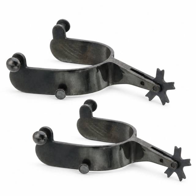 Adult Bull Riding Spurs | 22 1/2 Degree Offset Spurs