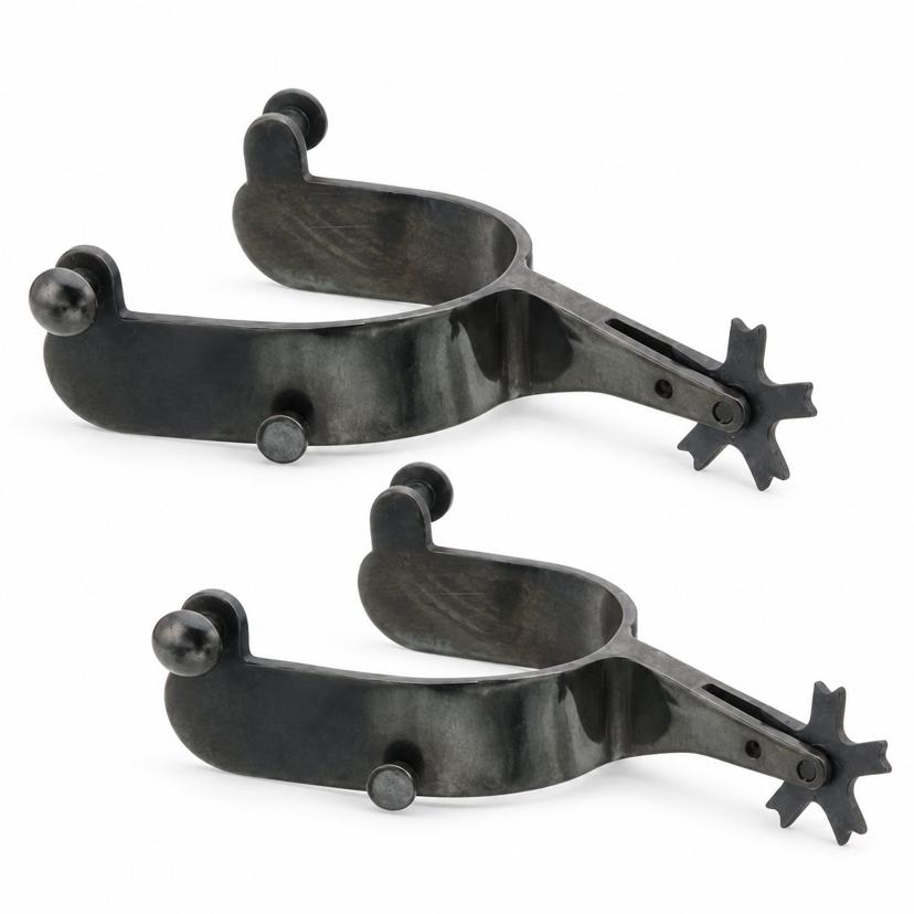 Adult Bull Riding Spurs | 22 1/2 Degree Offset Spurs