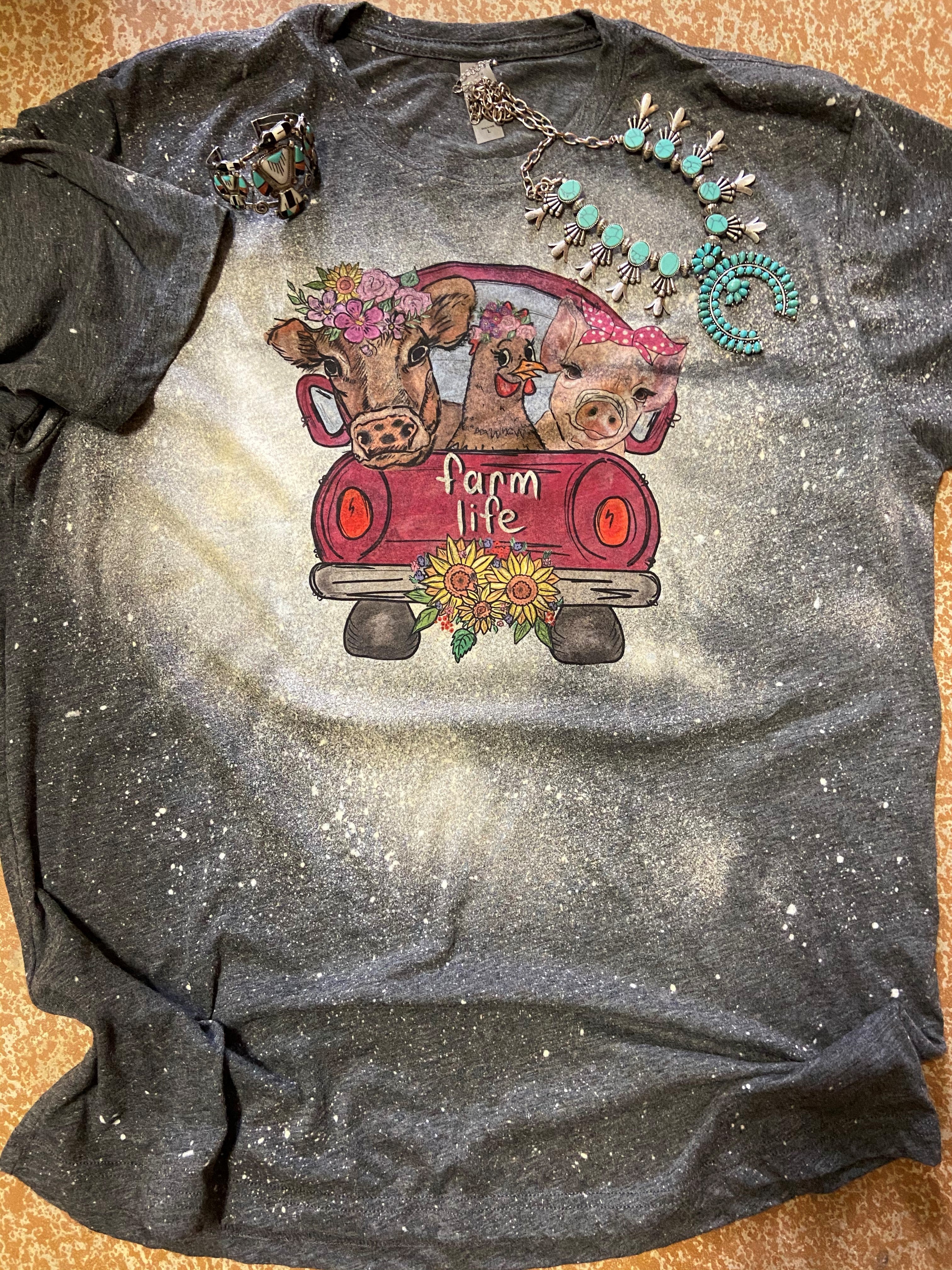 Farm Life Graphic Tee Wholesale – Western Lifestyle Shirt | Stockline Supply Co