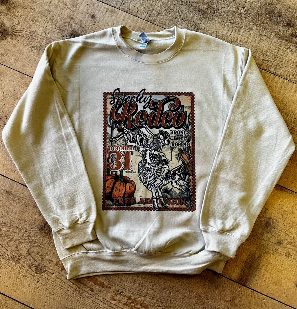 Spooky Rodeo Sweatshirt Wholesale – Western Graphic Pullover | Stockline Supply Co