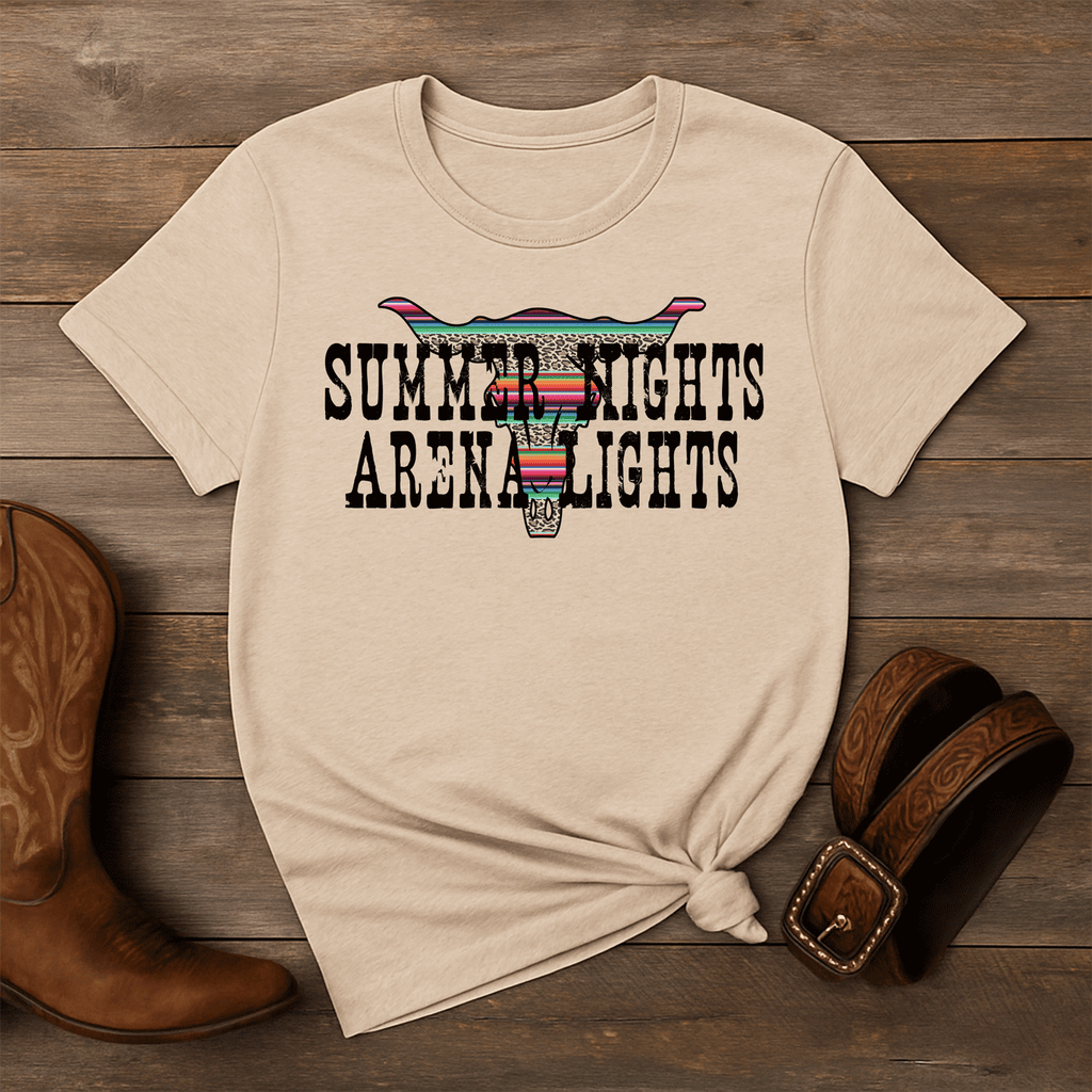 Summer Nights Arena Lights Graphic Tee Wholesale – Western Shirt | Stockline Supply Co