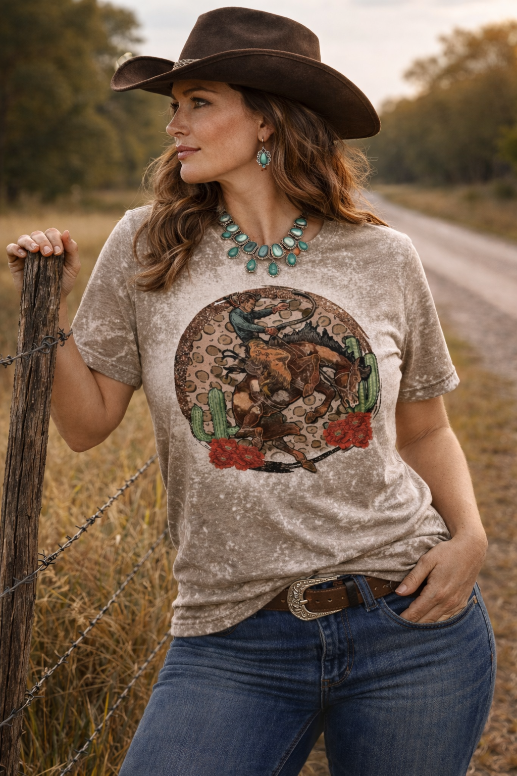 Arizona Bronc Rider Graphic Tee Wholesale – Western Shirt | Stockline Supply Co
