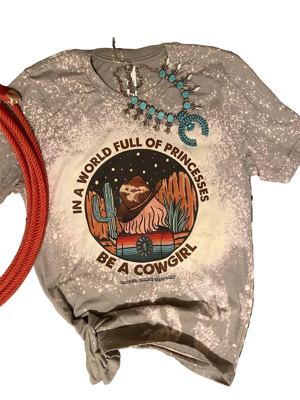 Be a Cowgirl Graphic Tee Wholesale – In a World Full of Princes Shirt | Stockline Supply Co