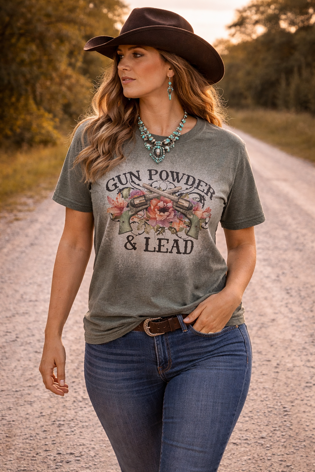 Powder and Lead Graphic Tee – Western Lifestyle T-Shirt | Wholesale Apparel | Stockline Supply Co