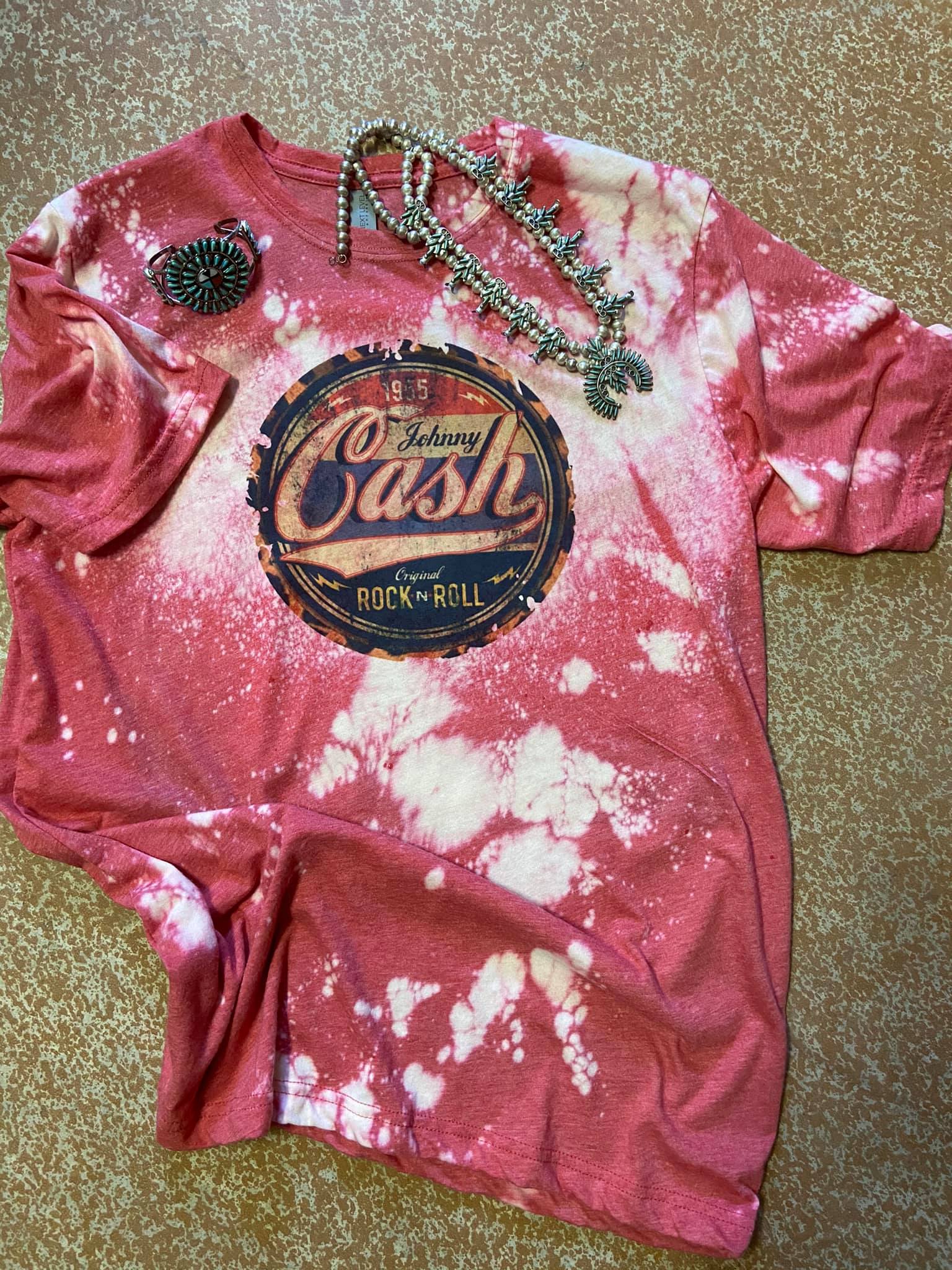 Johnny Cash Rock and Roll Graphic Tee Wholesale – Western Shirt | Stockline Supply Co