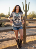 Just Rope It Bleached Graphic Tee Wholesale – Western Roping Shirt | Stockline Supply Co