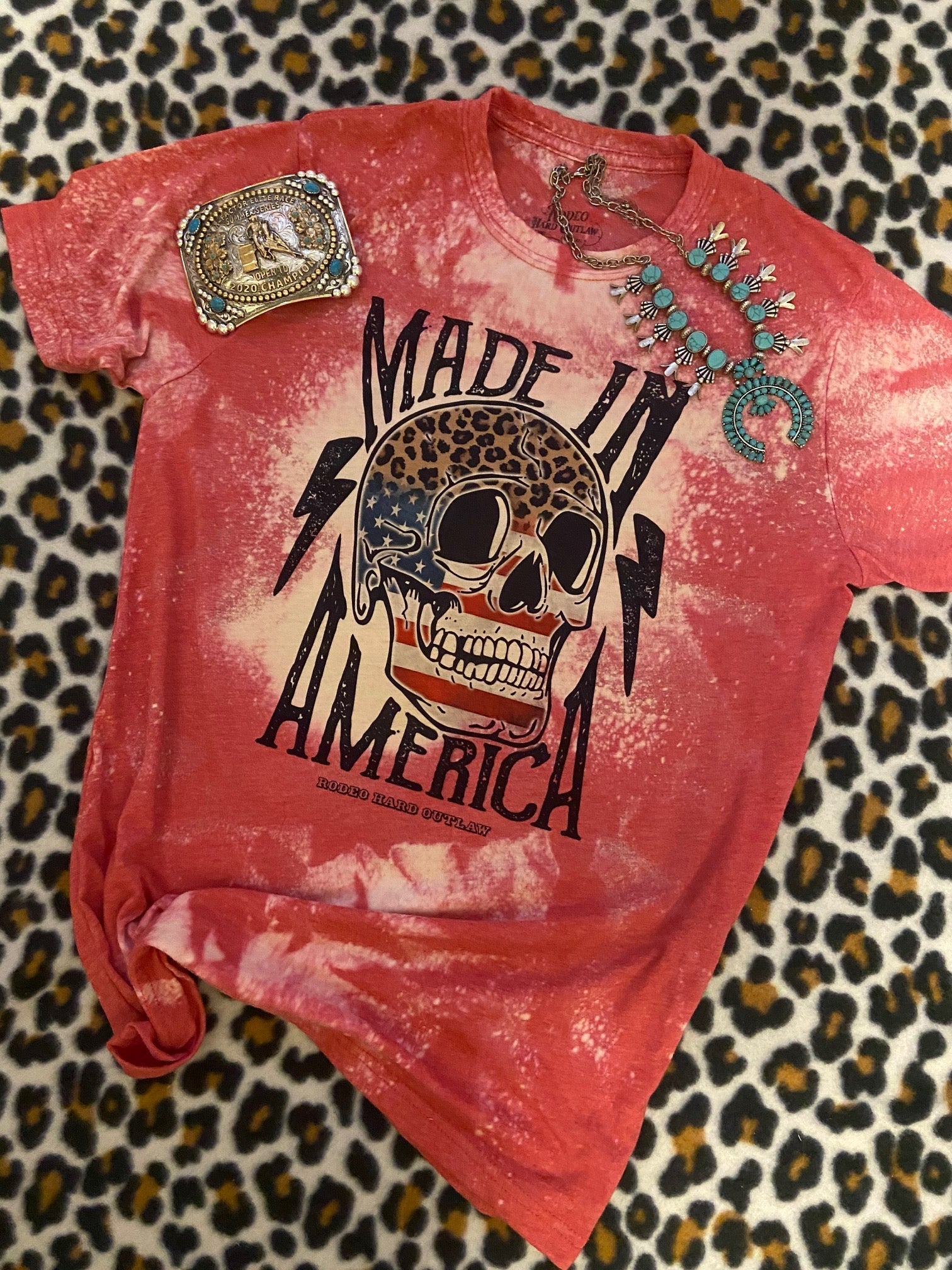 Made in America Bleached Graphic Tee Wholesale – Western Shirt | Stockline Supply Co