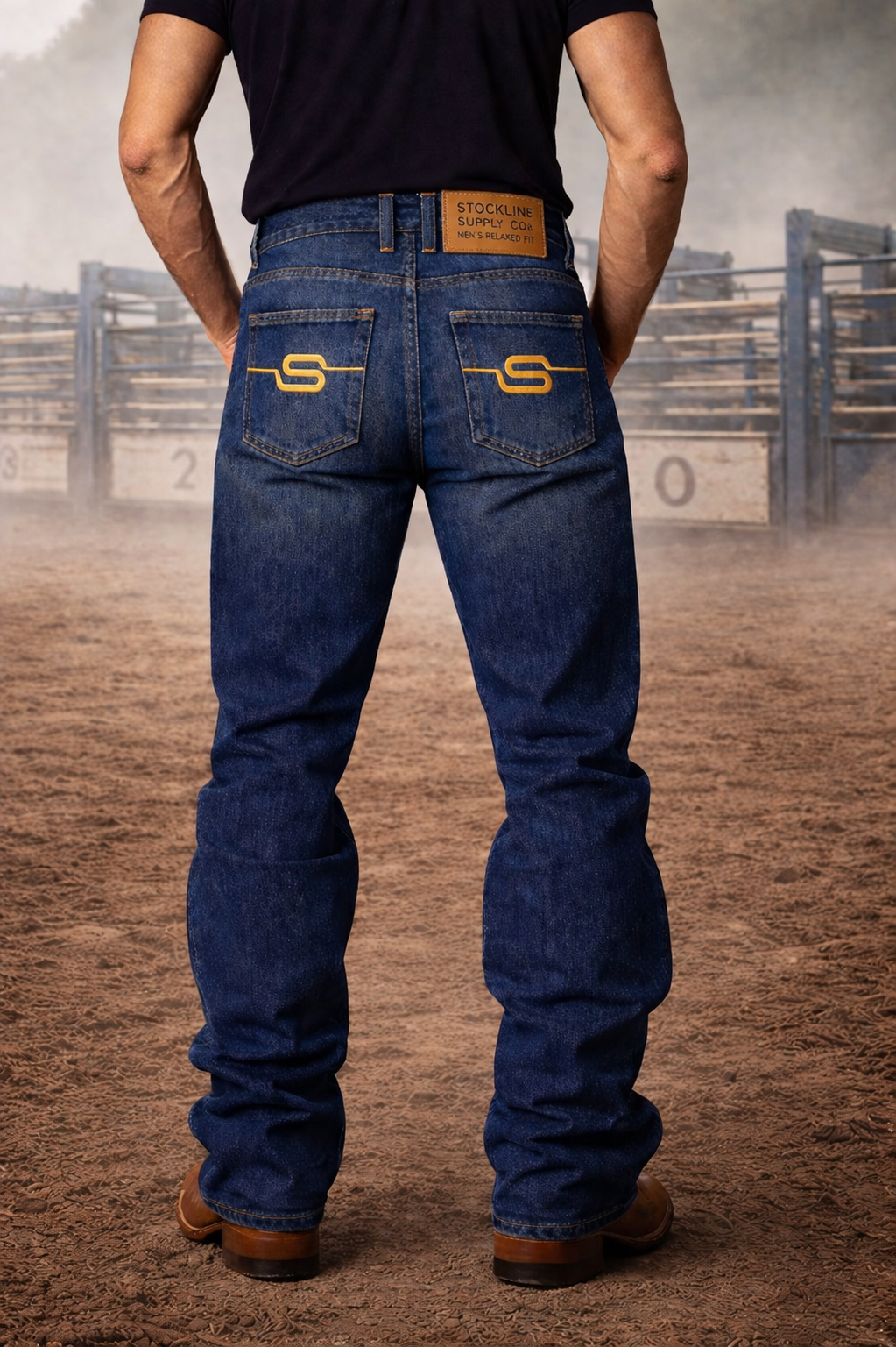 Men’s Western Boot Cut Jeans Wholesale – 14 oz Relaxed Fit Denim | Stockline Supply Co