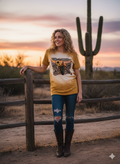 Desert Skull Bleached Graphic Tee Wholesale – Western Shirt | Stockline Supply Co